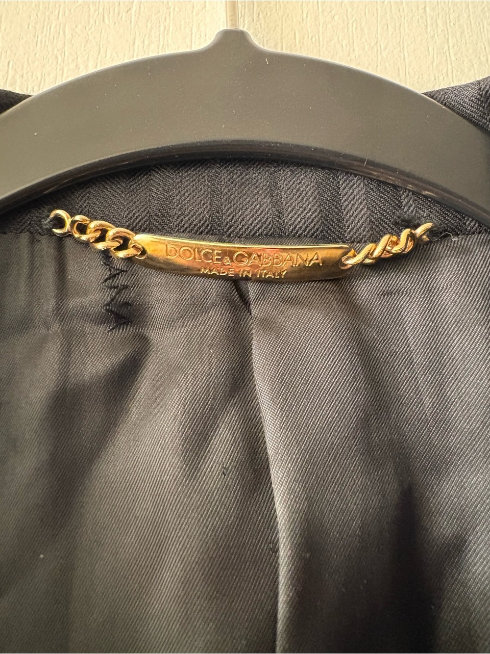 Dolce & Gabbana Black Virgin Wool Herringbone Blazer Sport Coat Size 52 Italy - Picture 4 of 12
